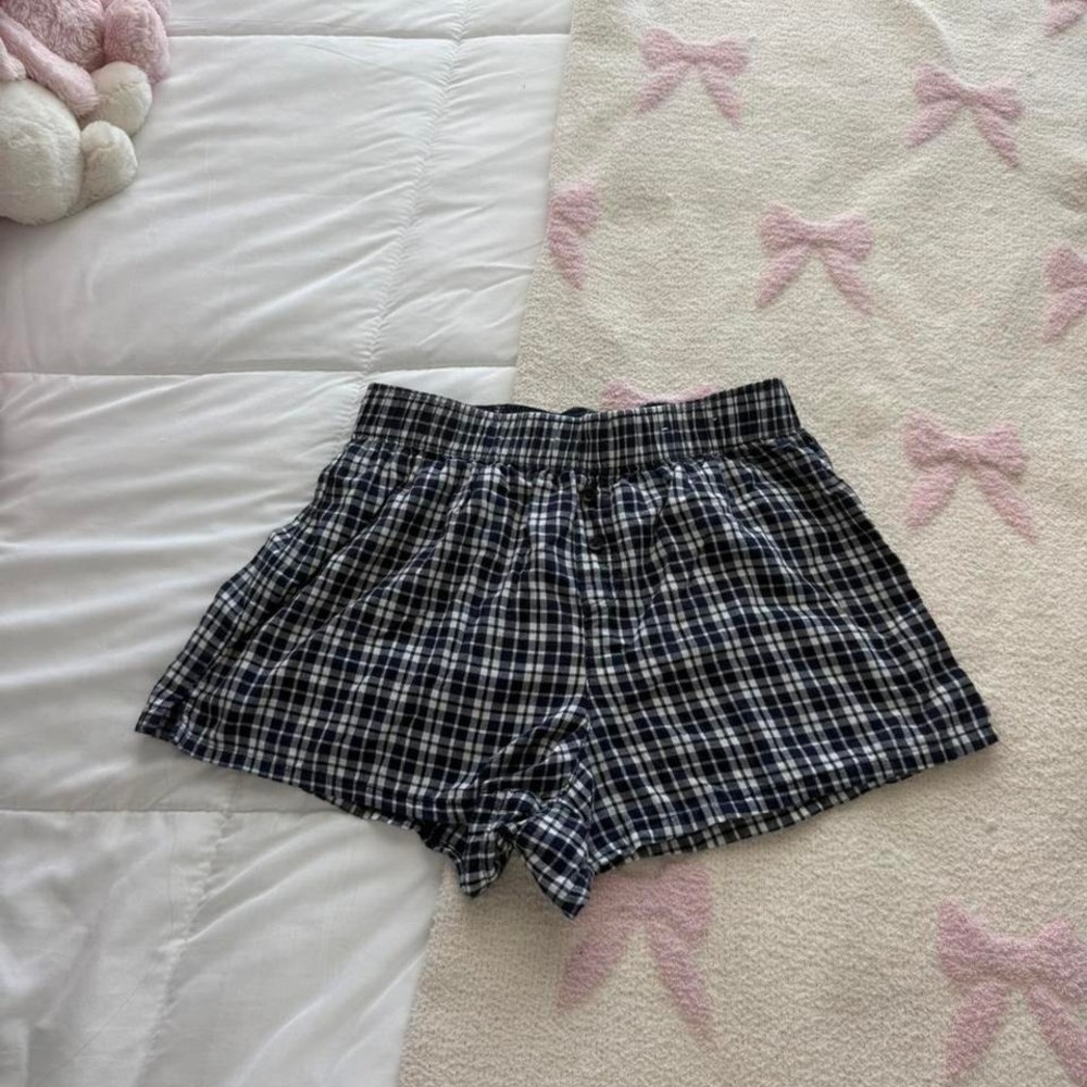 Wild fable‎ navy blue and plaid shorts